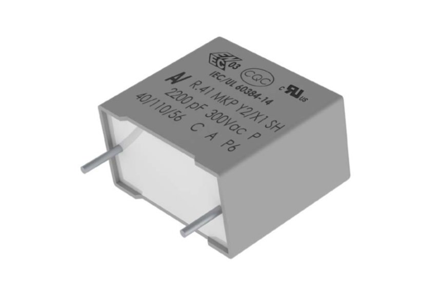 Optimum price-performance ratio for harsh environments: Y2/X1 film capacitors of the R41P series from KEMET at Rutronik